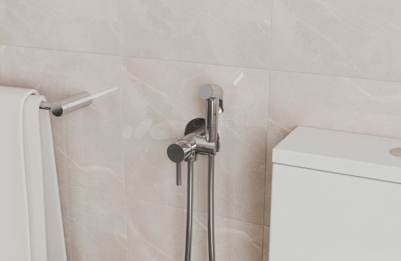 Гигиенический душ Bravat D9151CP-ENG со смесителем, хром